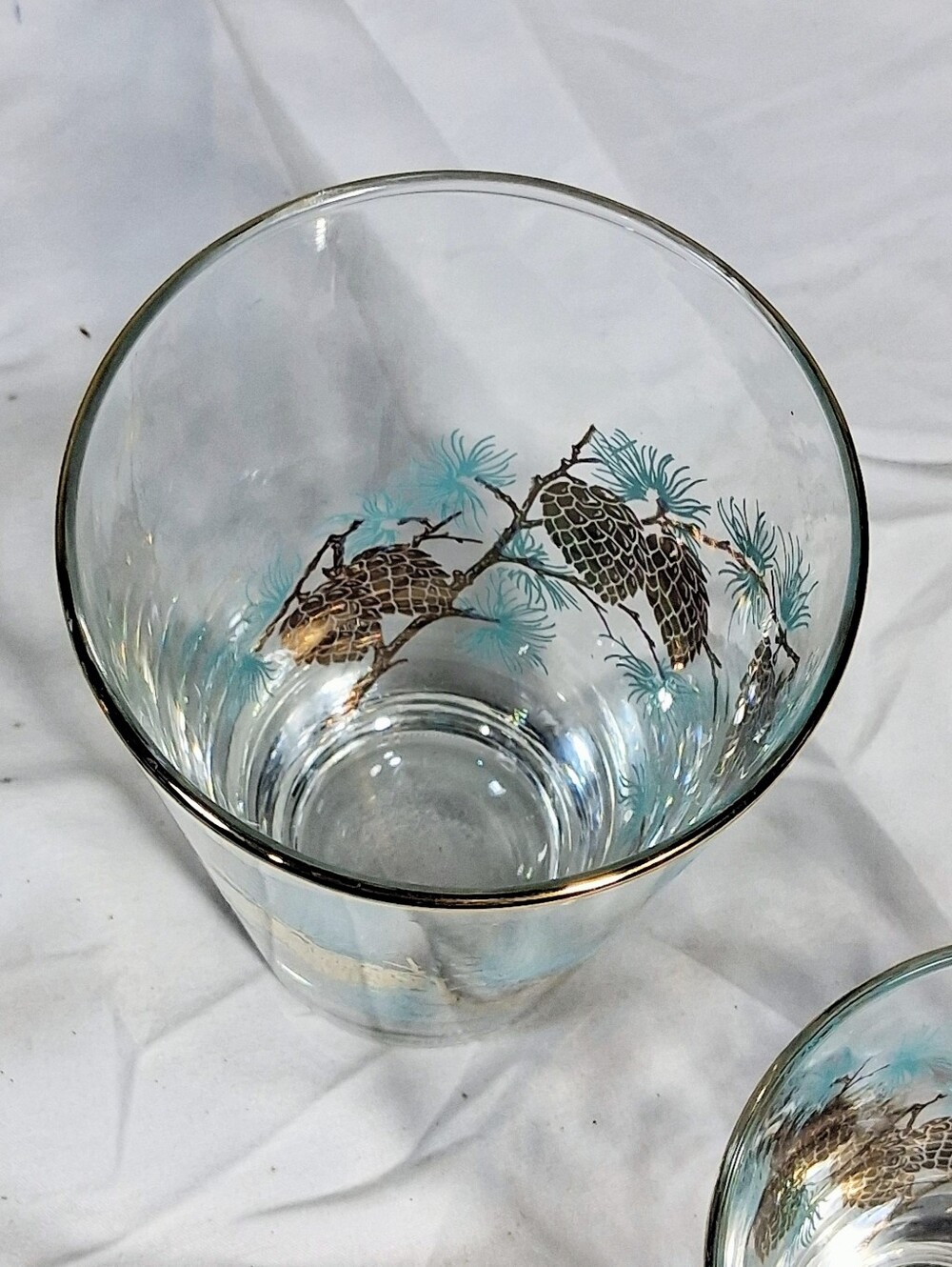 Set Of Libbey Gold with a Pair Of Lowball and Highball Glasses - Picture 7 of 9